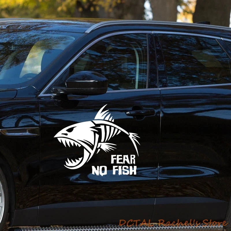 Наклейка для автомобиля Fear No Fish рыба наклейка крышка топливного бака дверь окно