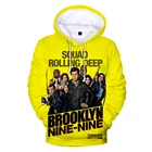 Новые приталенные мужские модные толстовки Brooklyn Nine-Nine 3D, Свитшот Brooklyn 99, новый тренд, Повседневная Уличная одежда, детские пуловеры