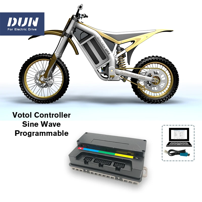Votol Controller EM50S DC Boost 55A 48V-72V Programmable Sine Wave Motor Driver for Electric Scooter Motorcycle ATV