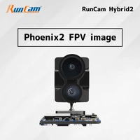 runcam hybrid 2 4k fpv and hd recording camera with dual lens fov 145%c2%b0 single board qr code parameter settings 18g low latency