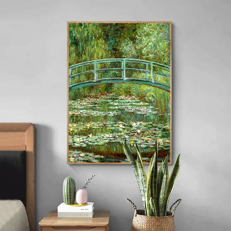 

Famous Painting Claude Monet Painting Water Lilies Canvas Wall Art Painting Printed Home Decor Oil Canvas Painting Reproduction