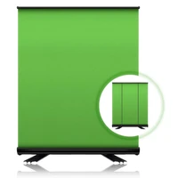 110x200cm pull up wrinkle resistant green screen backdrop portable collapsible chromakey panel for youtube live game virtual stu