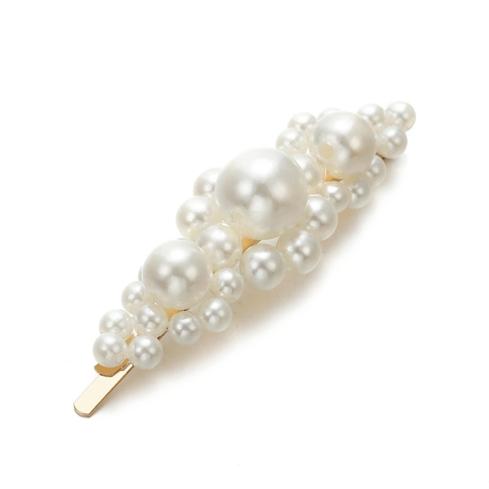 Совпадающие с правой жемчужиной заколки для волос укладки Украшения Краб