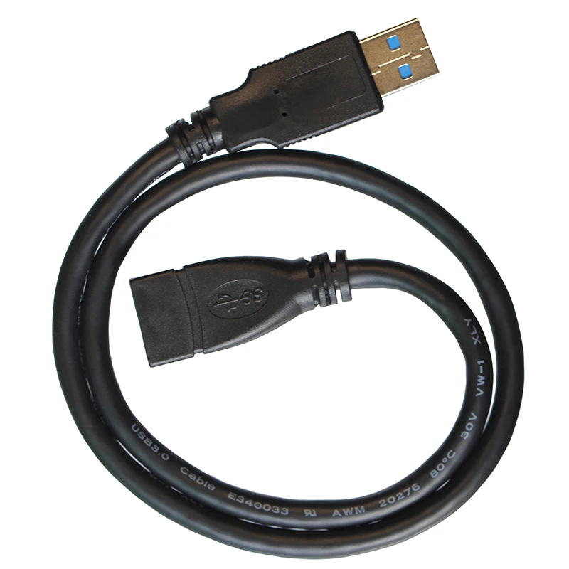 0.5m USB 3.0 Male to Female Extension Cable For TV PS4 Xbox SSD 5GB | Электроника