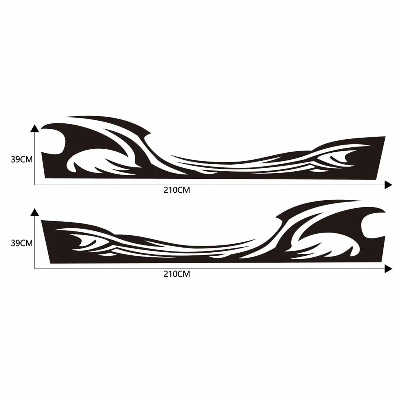 

2PCS Car Side Stickers For BMW Audi Ford Volkswagen Toyota Renault Peugeot Mercedes Honda Mini Auto PVC Car Accessories