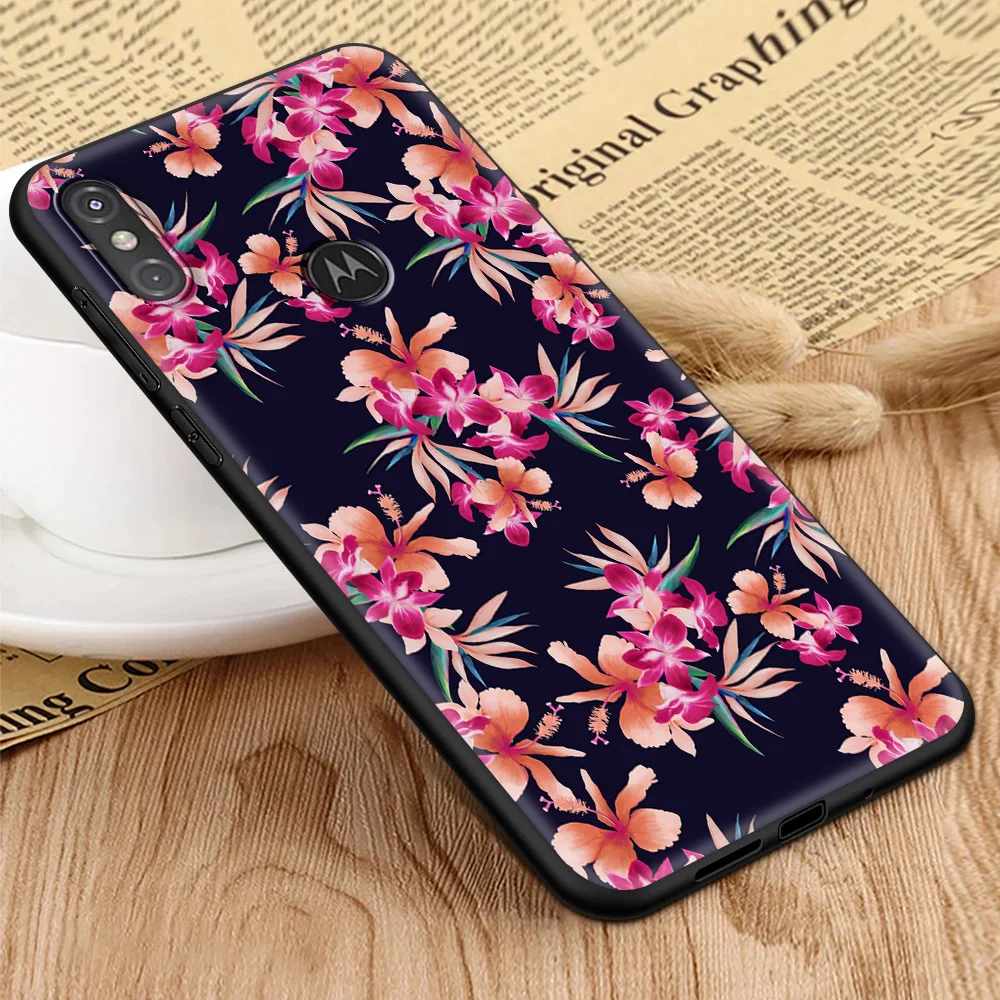 

Retro Floral Leaf Fashion Luxury Coque Cover for Motorola G8 G9 G Power E6S Edge G10 G30 G9 One Fusion Plus Play 5G Silicon Case