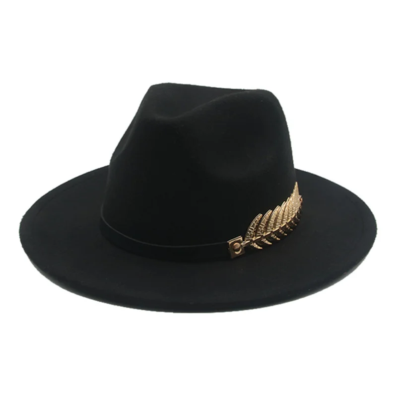 Фетровая шляпа для мужчин и женщин шляпы Fedora шапка в стиле кэжуал джаз