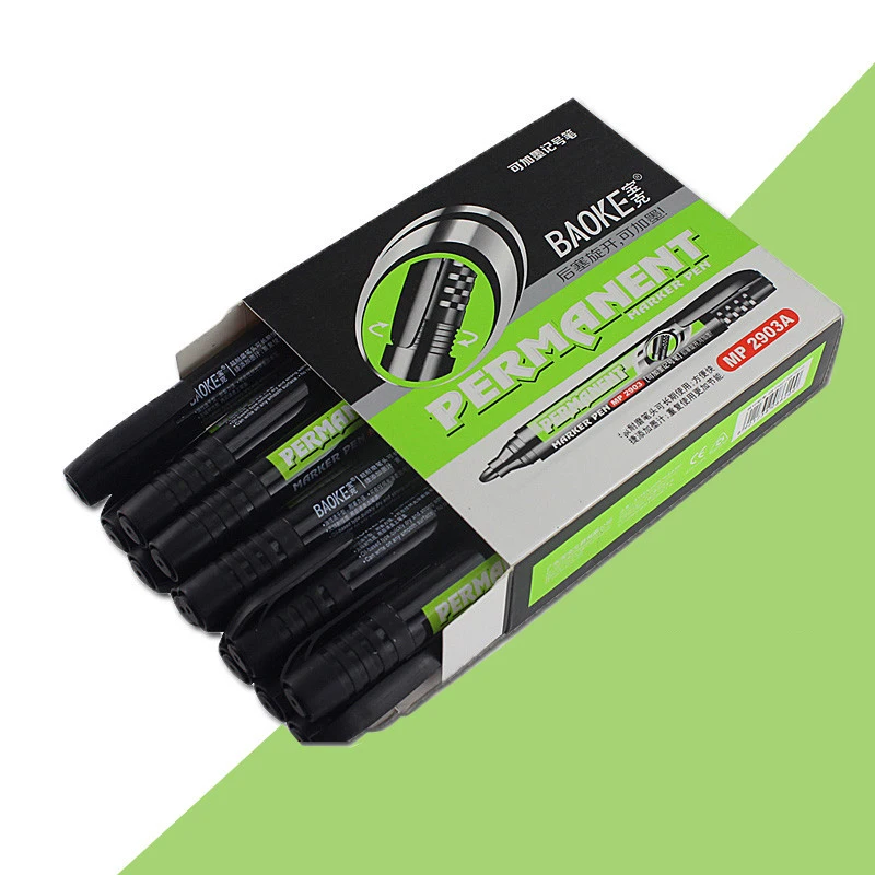 Фломастеры Pemanent 1 шт. фломастеры с большой головкой черные синие красные масляные