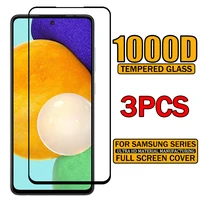 3pcs 1000d tempered glass for samsung a52 a51 screen protector for samsung a72 a71 s20 fe a12 a32 m31 m51 a50 a02 m21 a42 a41