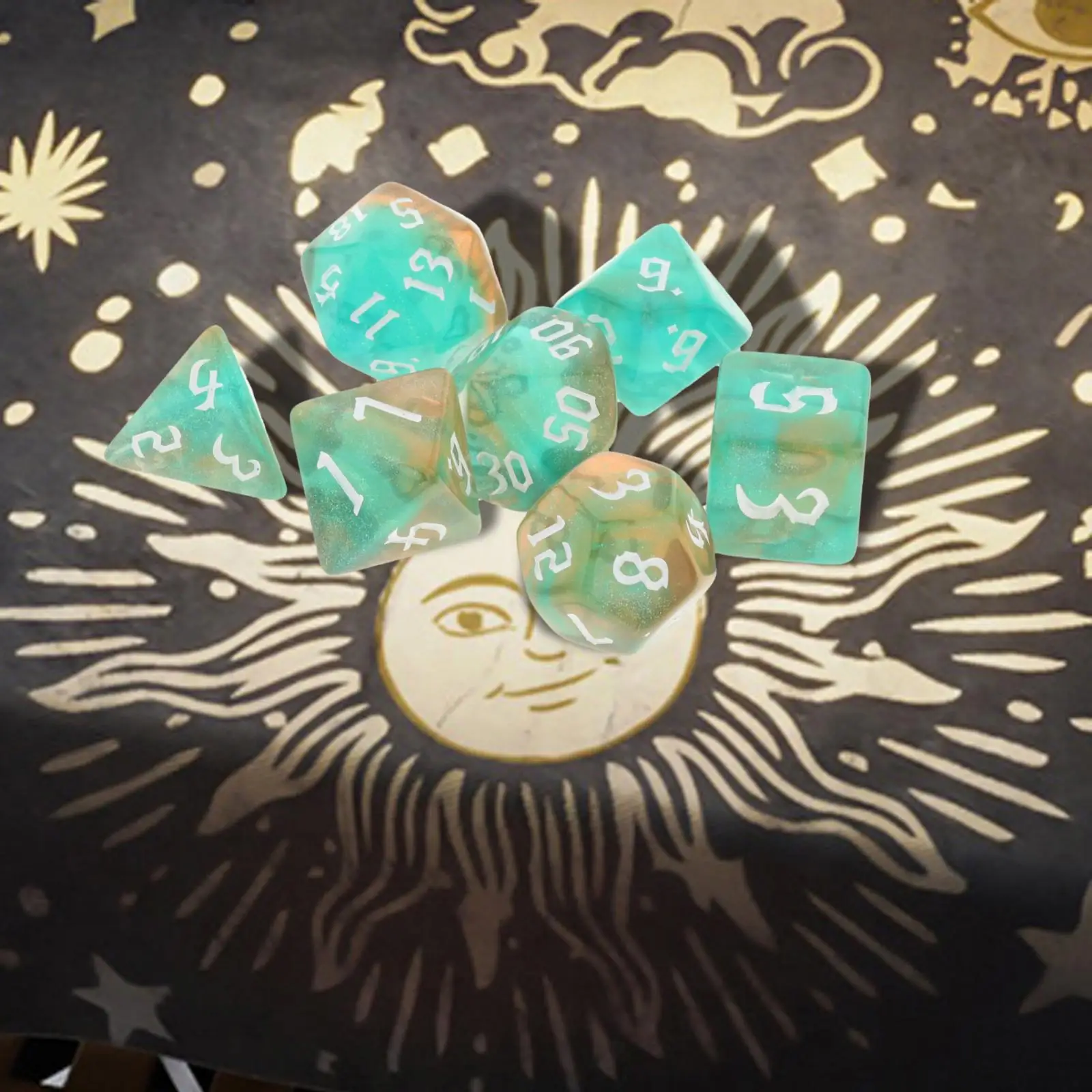 7 шт. многосторонние Акриловые Игральные Кости | Спорт и развлечения