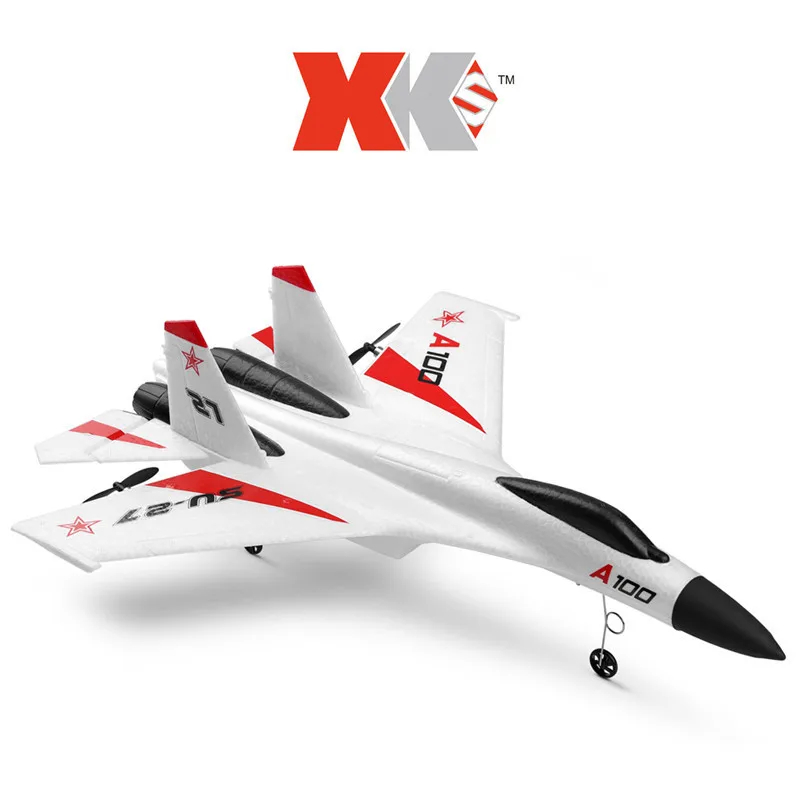 

Wltoys XK A100-SU27 Model RC Plane 2.4G 3CH EPP Three-Channel Fixed-Wing Remote Control glider Airplane RTF RC Wingspan Toy