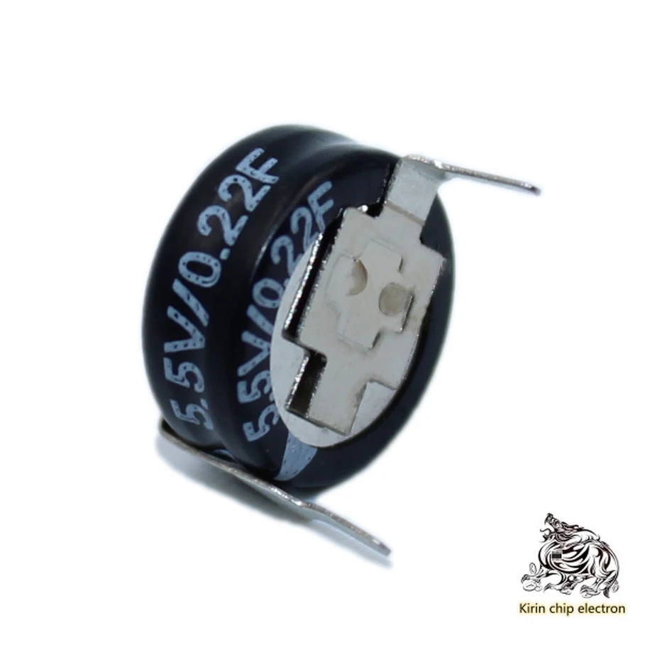 

10PCS/LOT supercapacitor H type 5.5 v 0.22f button laminated capacitor double layer capacito