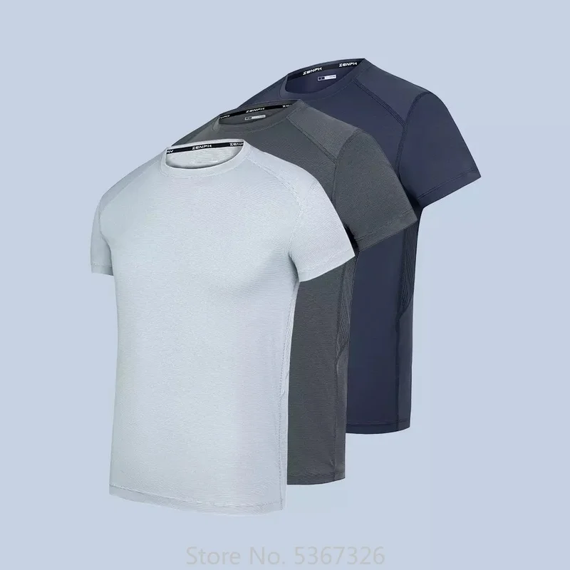 

Xiaomi Zenph Men's Super Soft and Quick-drying Sports T-shirt Moisture Absorption Elastic Breathable Fitness Jogging Sweatshirt