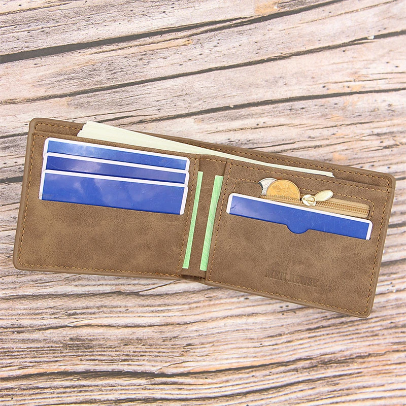 

Vintage Frosted Wallet Men's Short Multiple Card Slots Acrylic Overwatch