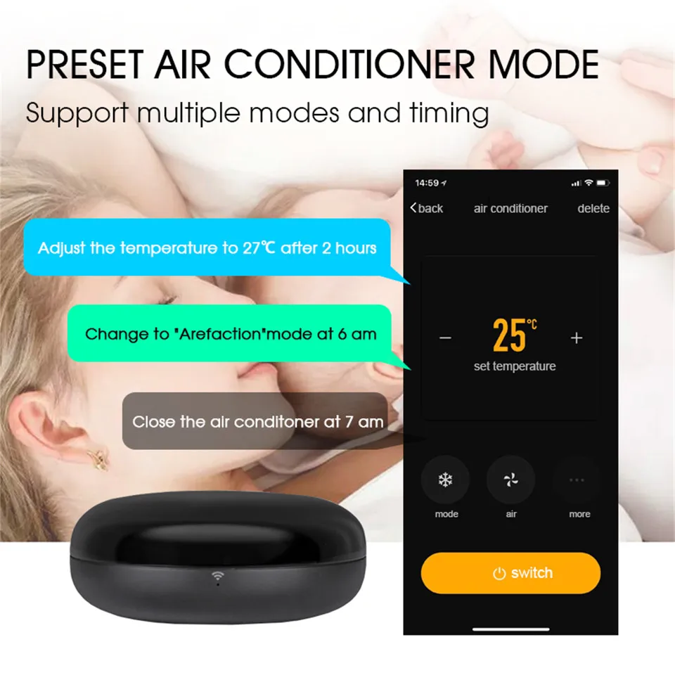 Tuya Smart Life IR мост Универсальный ИК пульт дистанционного управления Лер конвертировать в приложение управление смартфоном из любой точки Alexa Google Home