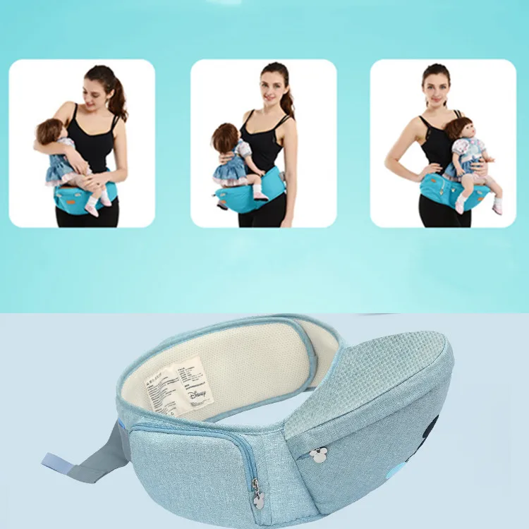 Дисней Микки Минни Baby Carrier Хипсит(пояс для ношения ребенка) младенческий Hip Seat поясной рюкзак Хипсит Рюкзак-кенгуру мама ходунки держать
