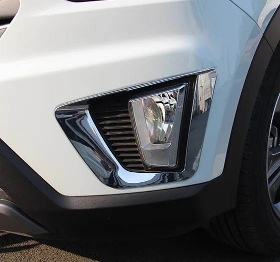 Передние и задние противотуманные фары для Hyundai creta ix25 2 шт./компл. рамка отделка ABS