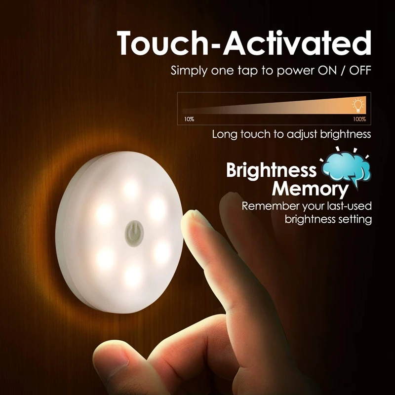 Лучшая Новая версия Usb Перезаряжаемый светодиодный светильник шайба s 4 в