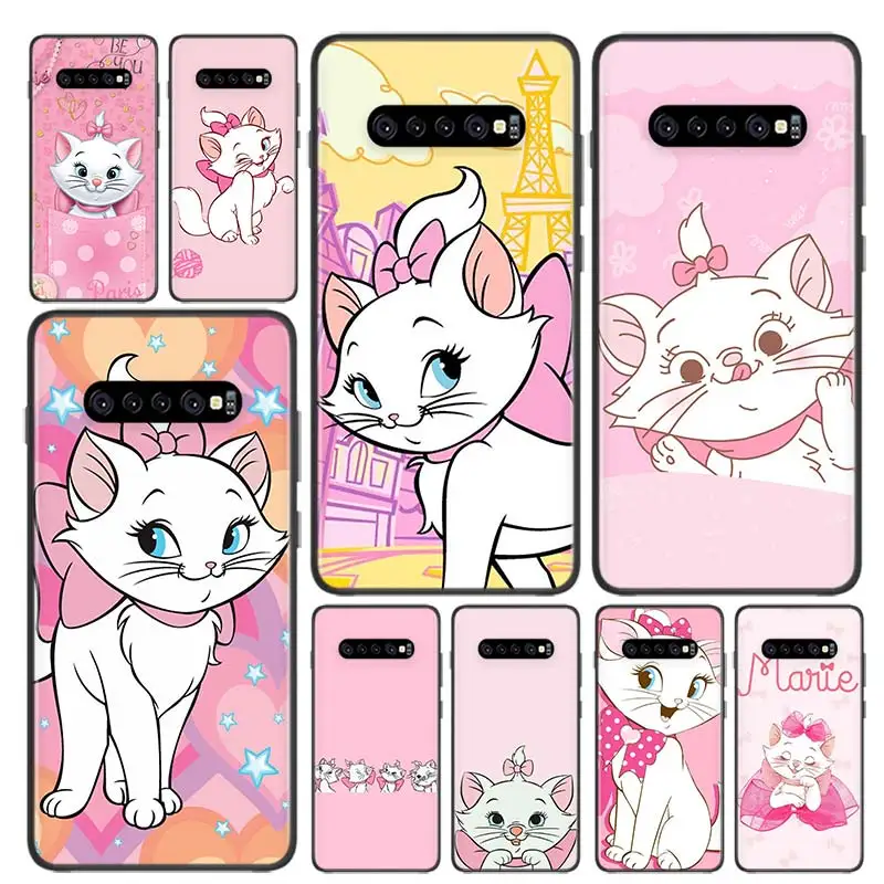 

Cartoon Pink Marie Cat For OPPO Realme GT Neo 2 Q3 C21Y C11 C21 C20 V15 X7 Q2 i V3 V5 X50 X3 X2 Black SIlicone Phone Case