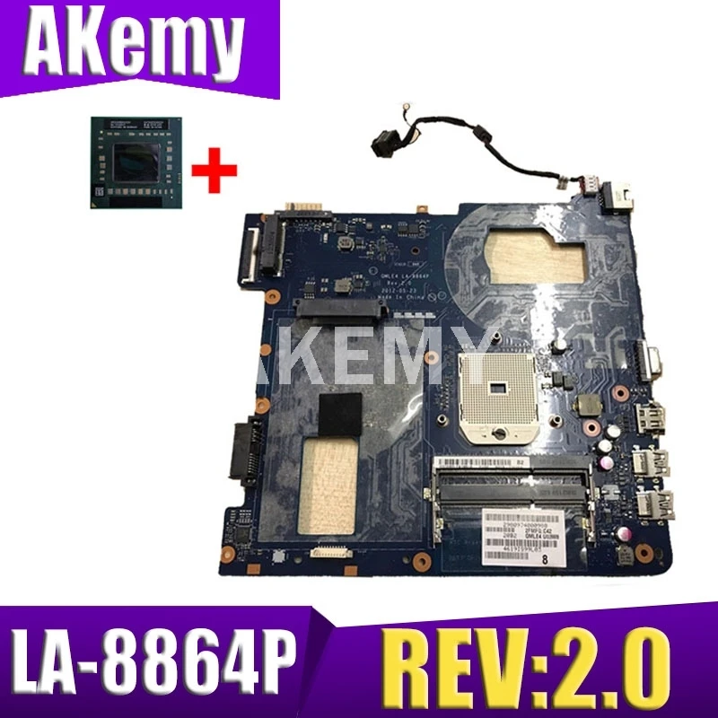 JIANSU для Samsung NP355V5C материнская плата ноутбука QMLE4 LA-8864P REV: 2 0 100% протестирована