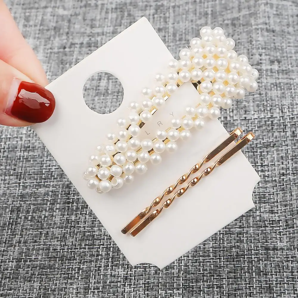 Минималистичная металлическая заколка для волос Геометрическая шпилька