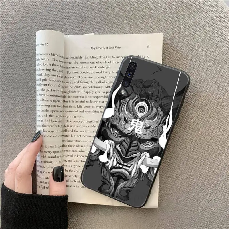 

Japanese samurai oni mask Phone Case For Samsung galaxy S 9 10 20 A 10 21 30 31 40 50 51 71 s note 20 j 4 2018 plus