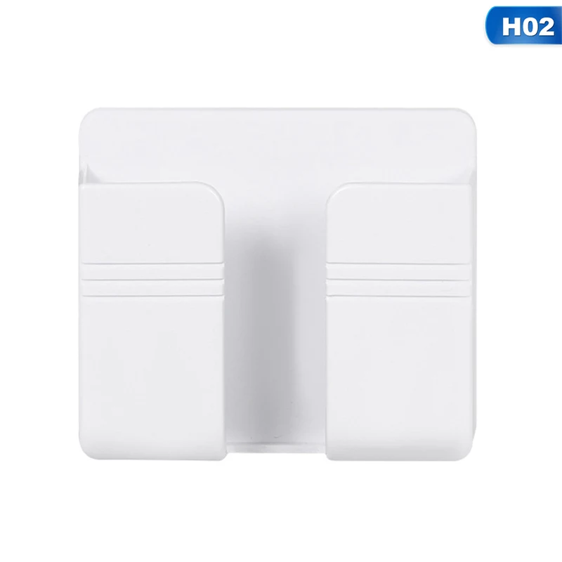

Simple Paste Wall Mounted Organizer Storage Box Remote Control Air Conditioner Storage Case Mobile Phone Plug Holder Container