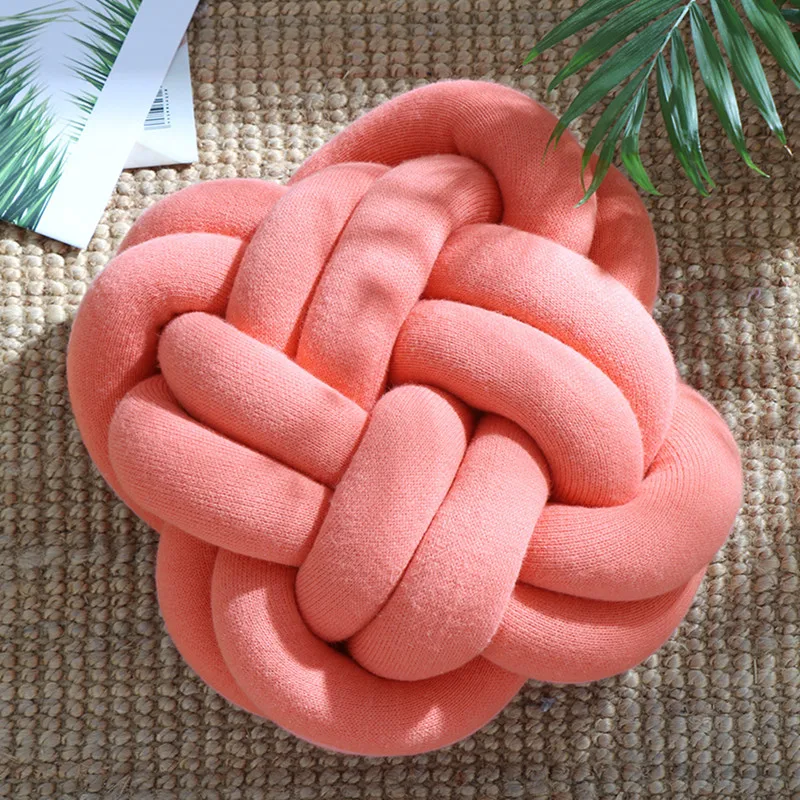 

Simple Square Knotted Pillows, Striped Cushion /ims Pillow Gift,Office Nap Pillow ,DIY Creative Fashion Home Decoration&Bedding