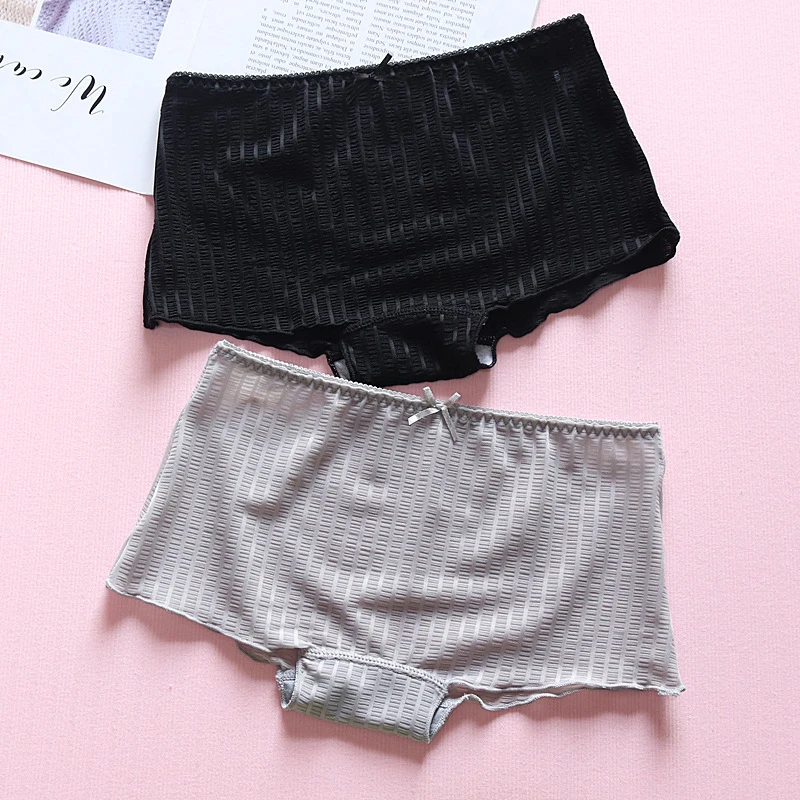 Сексуальные женские трусики открытый Шелковый бесшовный Трусы Дышащие защитные