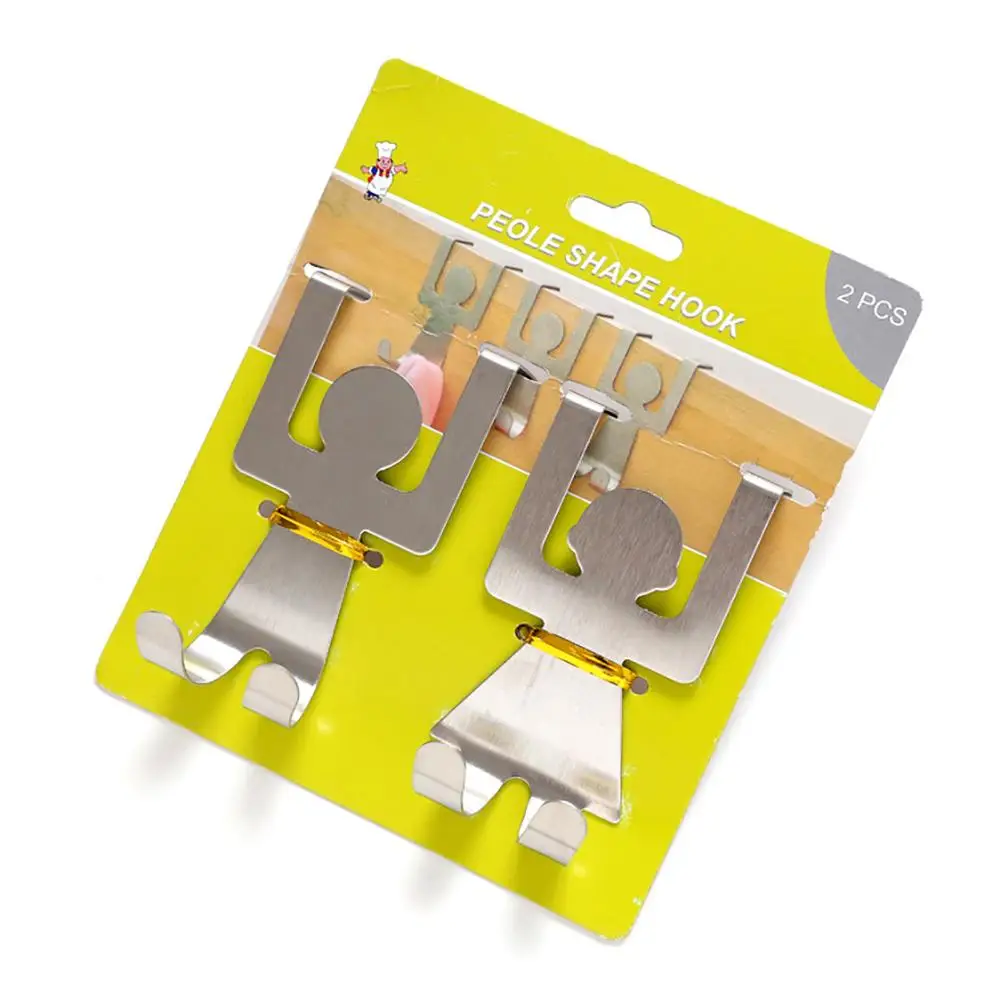 Комплект из 2 предметов милый человека в форме черепа Нержавеющая сталь двери