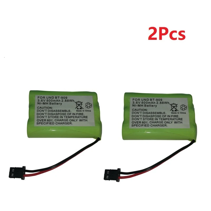 3,6 v аккумуляторная батарея для беспроводного телефона uniden BT-909 BT909 3* AAA Ni-MH 800mAh 3,6 V перезаряжаемые батареи - Цвет: Черный