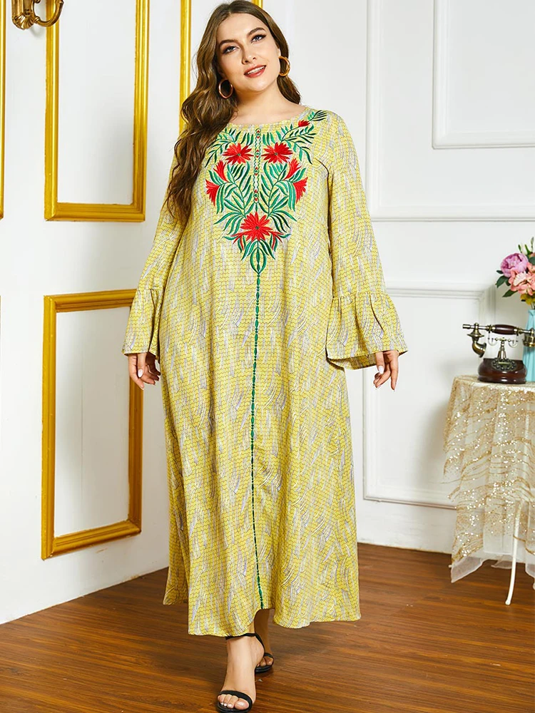 

Kaftan Dubai Abaya Muslim Fashion Hijab Dress Turkey Robe Musulmana De ModaDresses for Women Vestidos Morocco Islam Clothing