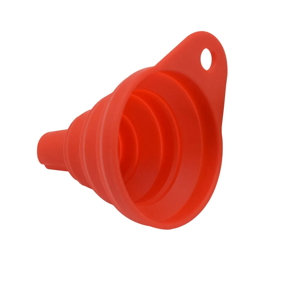 

Collapsible Silicone Car Auto Engine Funnel Gasoline Oil Fuel Petrol Diesel Liquid Washer Fluid Change Fill Transfer Universal