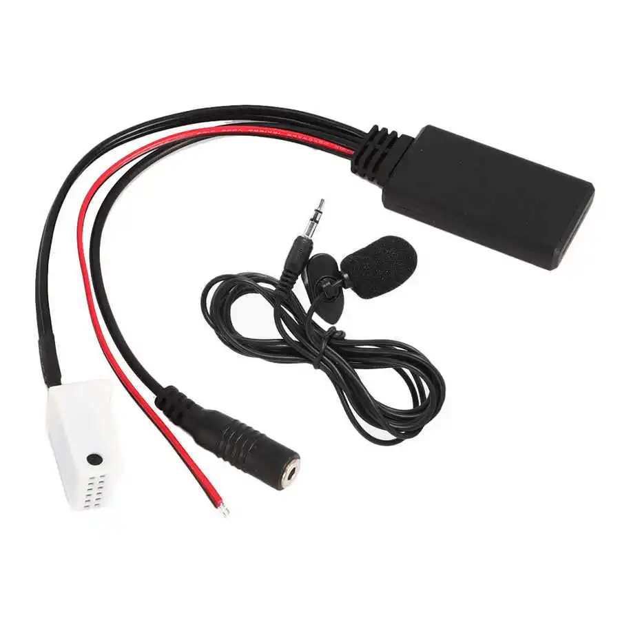 Автомобильный Bluetooth аудио MP3 кабель адаптер с микрофоном комплект подходит для