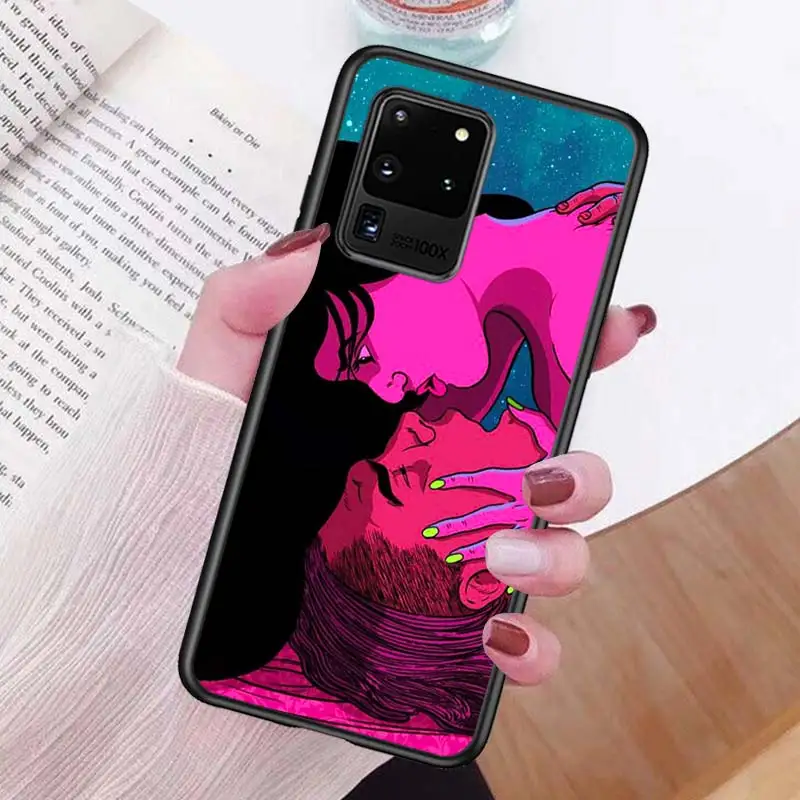 

Hot Girls art for Samsung S20 FE Ultra Plus A91 A81 A71 A51 A41 A31 A21 A11 A72 A52 A12 Soft Black Phone Case
