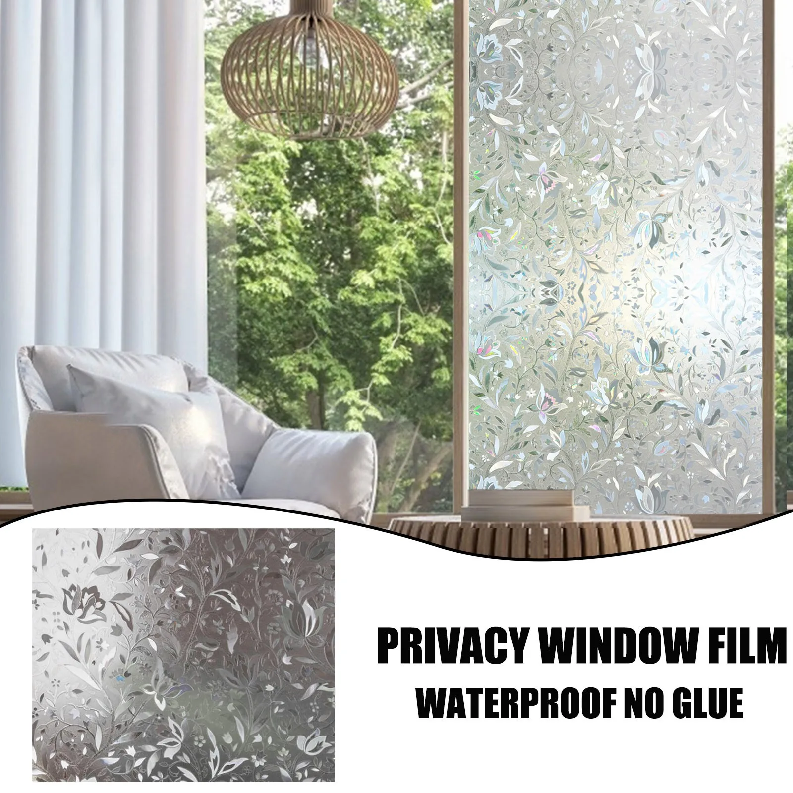 Тюльпан Цветок 3d статического цепляться декоративные конфиденциальности