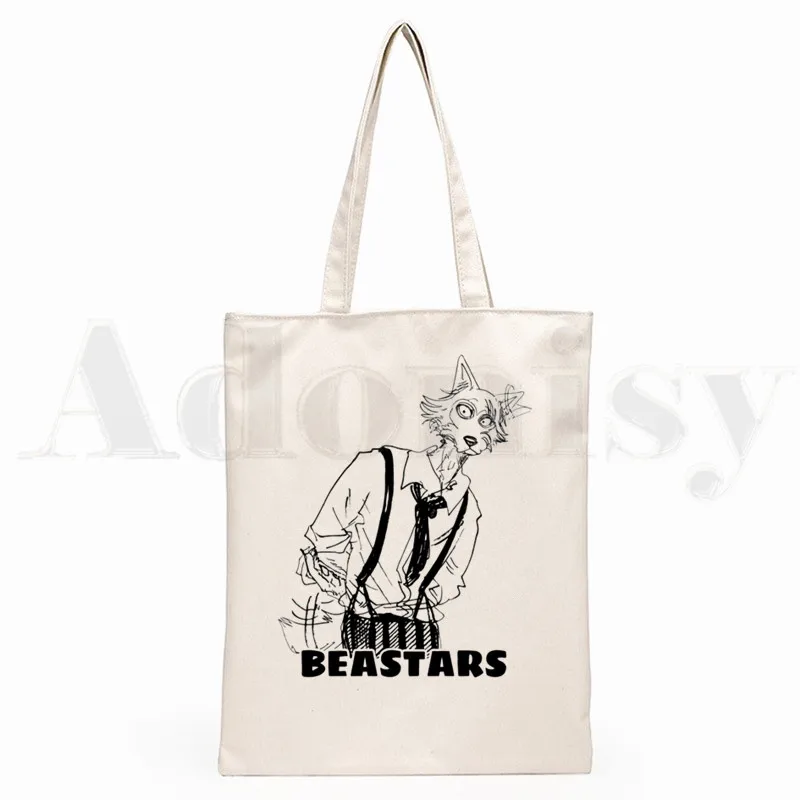 Японский мультфильм манга Beastars кролик волк Графический печать сумки для покупок