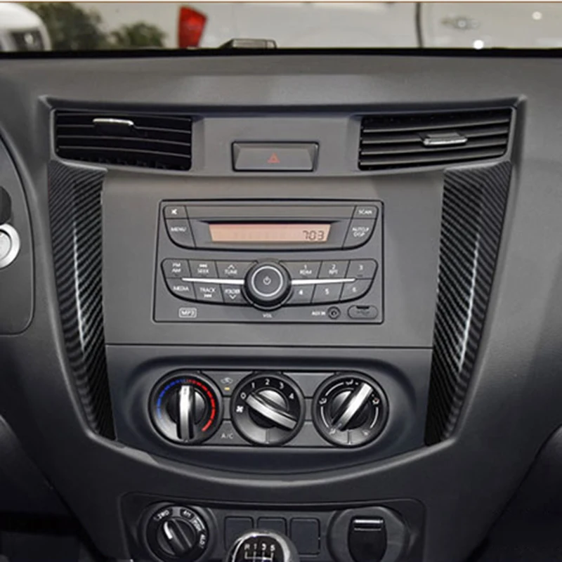 

Car Inside Steering Wheel Trim Dashboard Air Vent Cover Water Cup Sticker for Nissan Navara NP300 Pickup Accessories 2015-2019