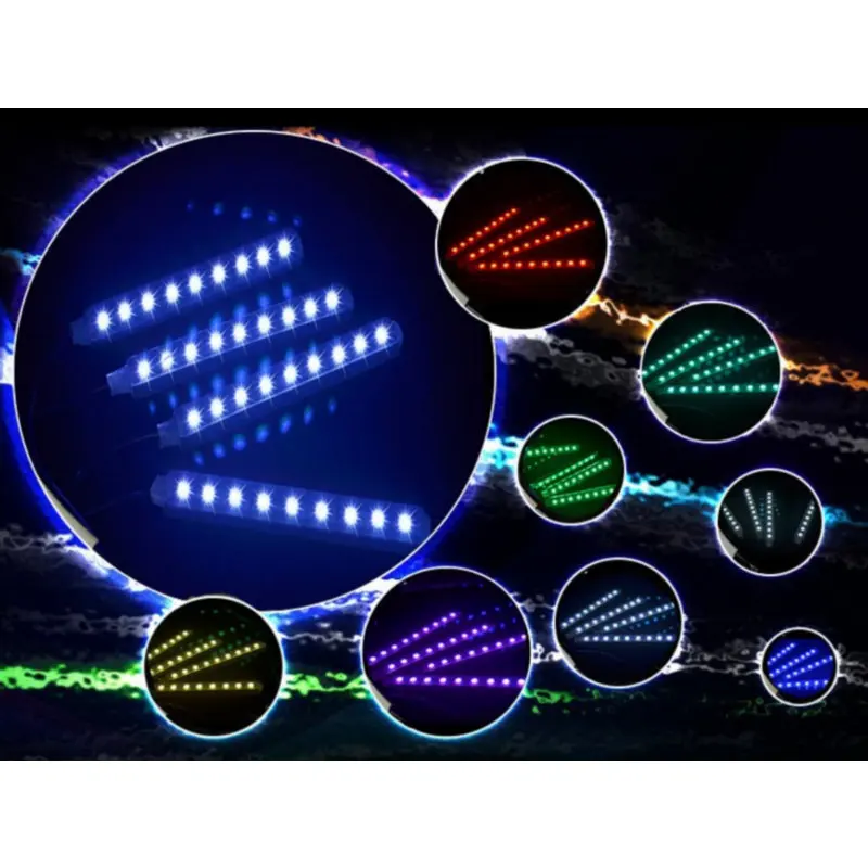 

Светодиодная лента для автомобиля, RGB-подсветка салона автомобиля, разноцветное освещение для ног, 5050 светодиодов, атмосфера, неоновые огни,...