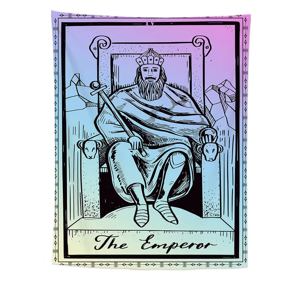 

Настенный Гобелен Tarot, маленькое настенное одеяло, предсказания о ведьме, простыня, пляжный коврик, богемный домашний декор