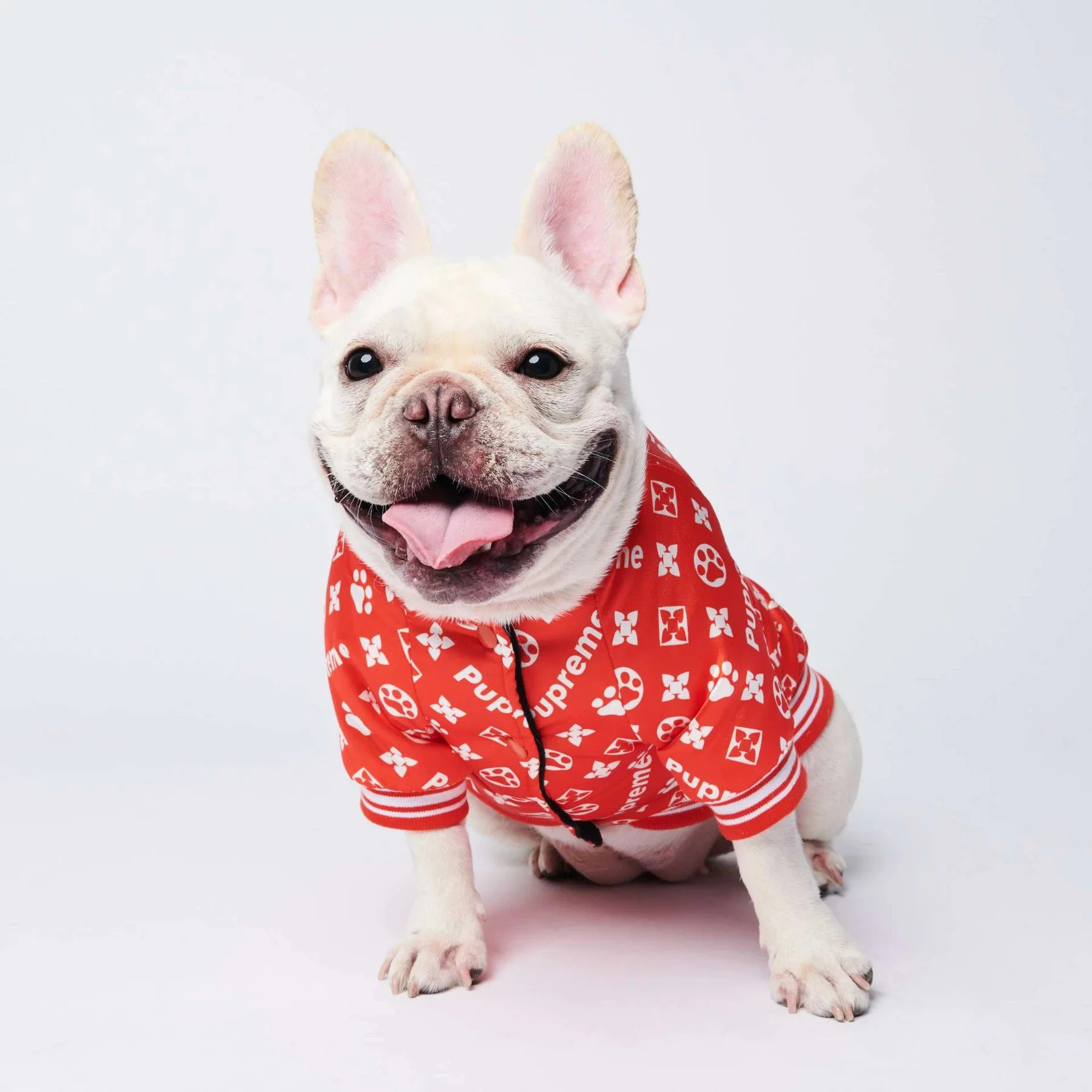 Модная одежда для домашних животных Adidog французский бульдог супертеплая зимняя