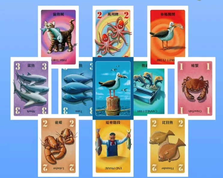 

Board Game Fishery market, Cash-A-Catch, run family gatherings, casual game auctions, Card game Party Game