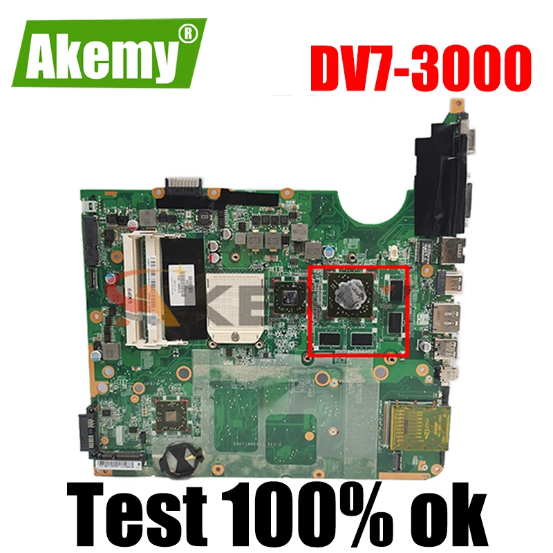 

Для струйного принтера HP pavilion dv7 dv7t dv7-3000 ноутбук материнская плата 605698-001 аккумулятор большой емкости DA0UP6MB6F0 PM55 с GT320M GPU мб 100% тестирование Бы...