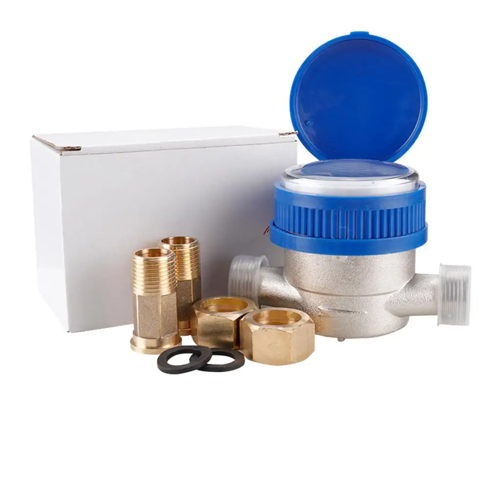 

LumiParty Smart Cold Water Meter Type E Pointer Digital Garden Home Mechanical Rotary Wing Water Meter