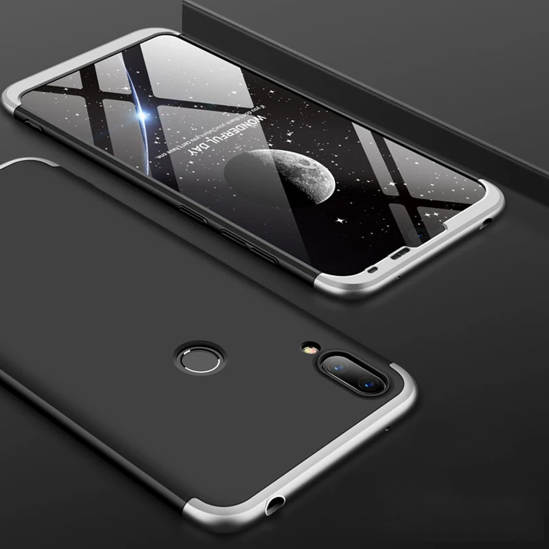 Чехол GKK для Huawei Y7 Prime 2019 3 в 1 Защитный матовый жесткий чехол из
