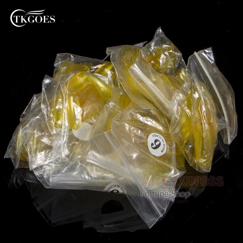 TKGOES 500 шт. овальные накладные ногти французские акриловые искусственные