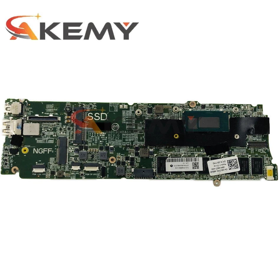 original laptop motherboard for dell xps 9333 mainboard cn 0hpt8j 0hpt8j dad13cmbag0 sr16h i7 4650u with 8gb ram free global shipping