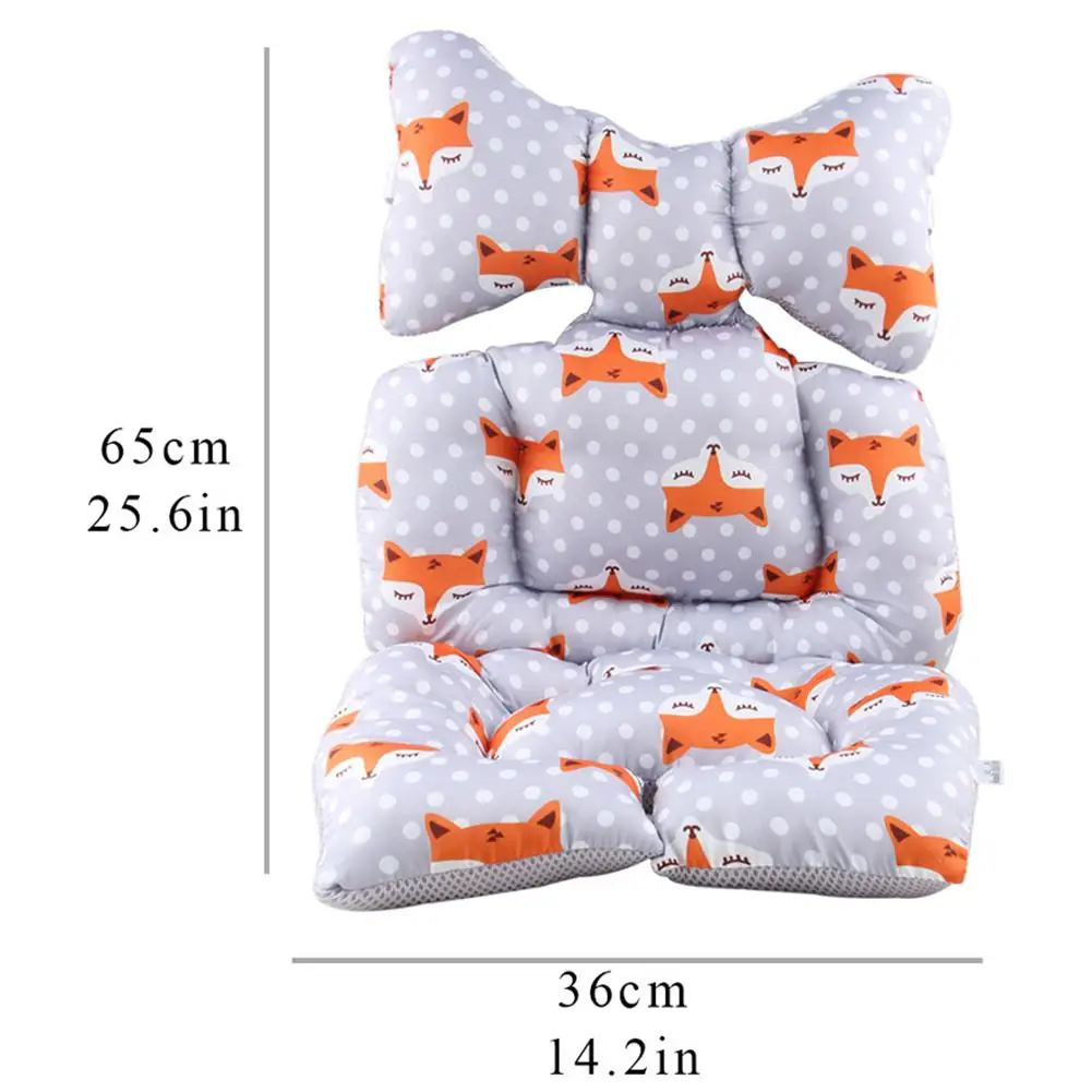 

Kuulee Cushion Baby Infant Fashion Printed Cushion Seat Head Body Support for Stroller Accessories cotton