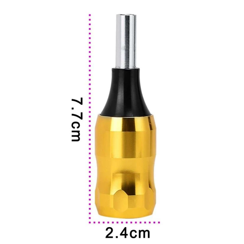 

Rotary Motor Tattoo Machine Grip Handle Set for Shader Liner Gold