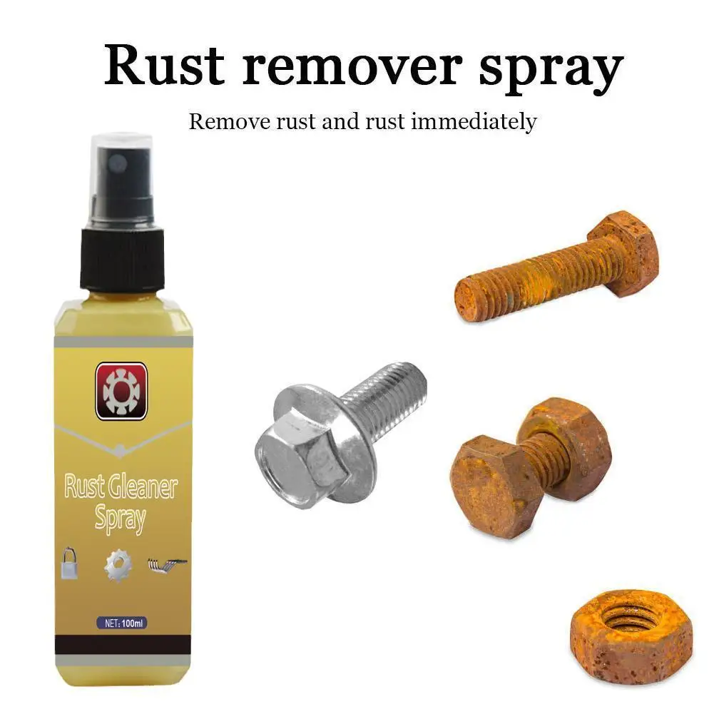 

100ml Rust Remover All-purpose Rust Cleaner Spray Derusting Spray Car Maintenance Household Cleaning Tools Anti-rust Lubricant